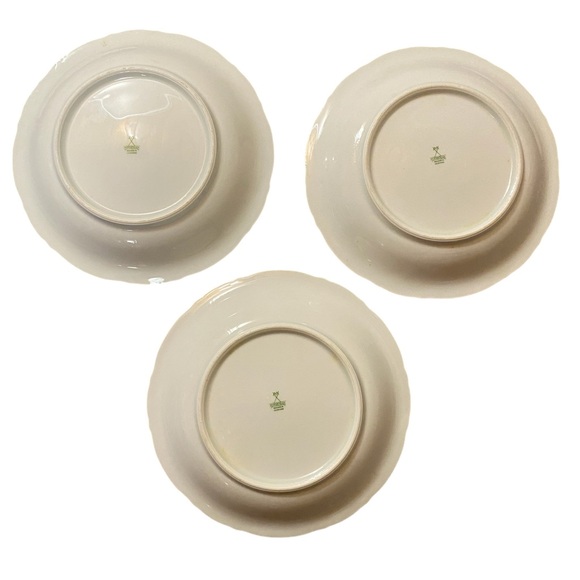 Mitterteich Pink Rose Floral Patterned Bavaria Germany Ceramic 8" Plate Set of 3 - Picture 2 of 7